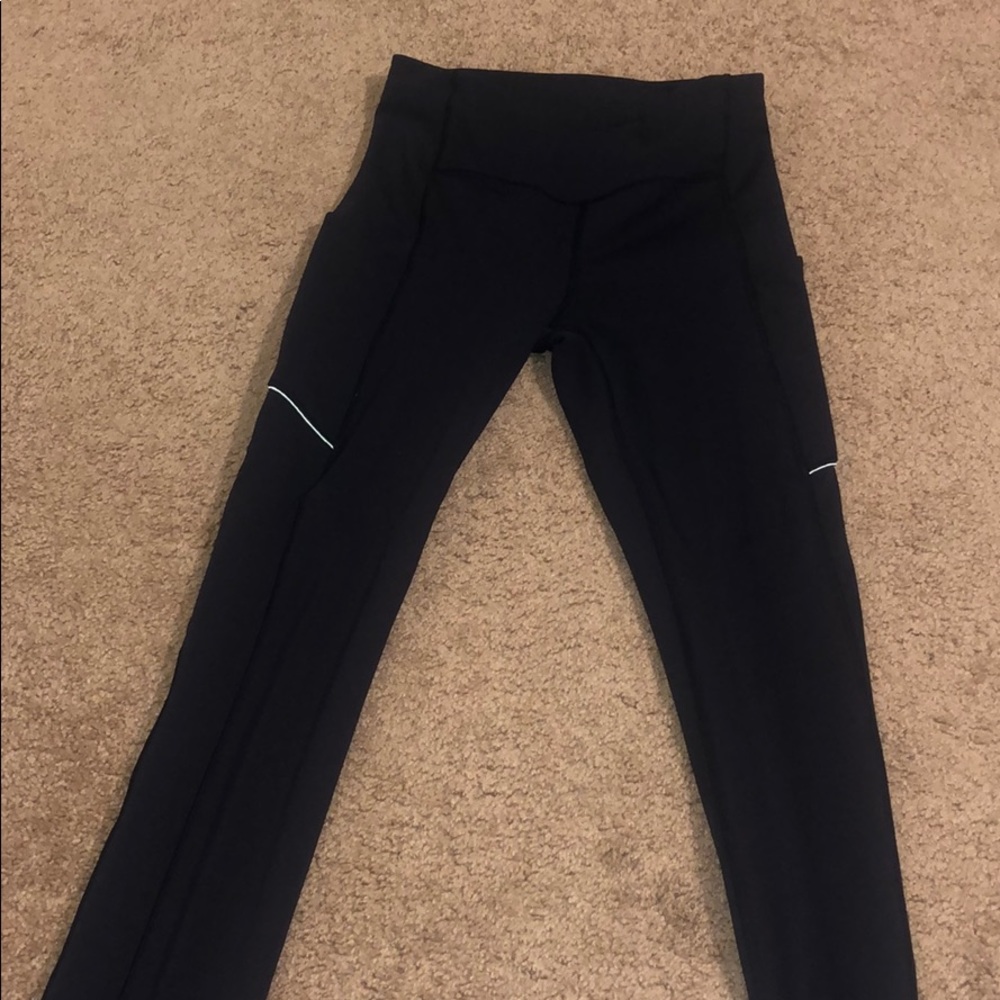 Lulu dark navy tights. Size 4